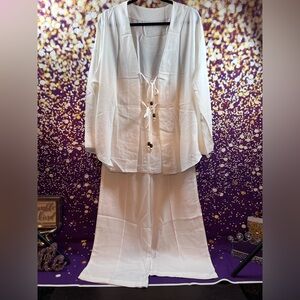 Elegant White Two-Piece Set